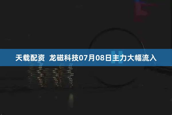 天载配资  龙磁科技07月08日主力大幅流入