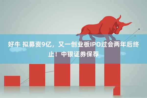 好牛 拟募资9亿，又一创业板IPO过会两年后终止！中银证券保荐