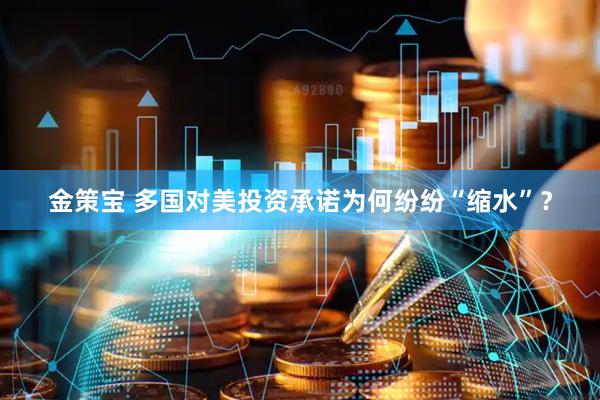 金策宝 多国对美投资承诺为何纷纷“缩水”？